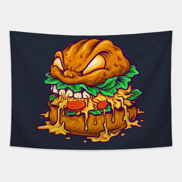 Hamburger Salad Tapestry by Falden