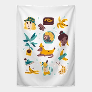 All Things Banana Tapestry