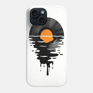 Vinyl LP Music Record Sunset Orange Phone Case