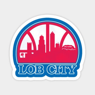 Lob City Basketball Skyline Magnet