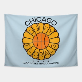 Defunct Chicago Duffy Florals Basketball Team Tapestry