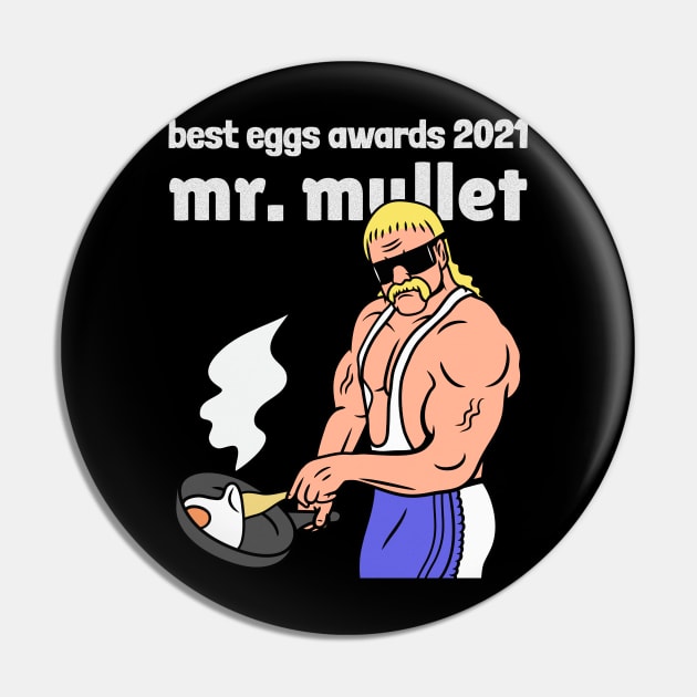 Mr Mullet Pin by Golden Eagle Design Studio