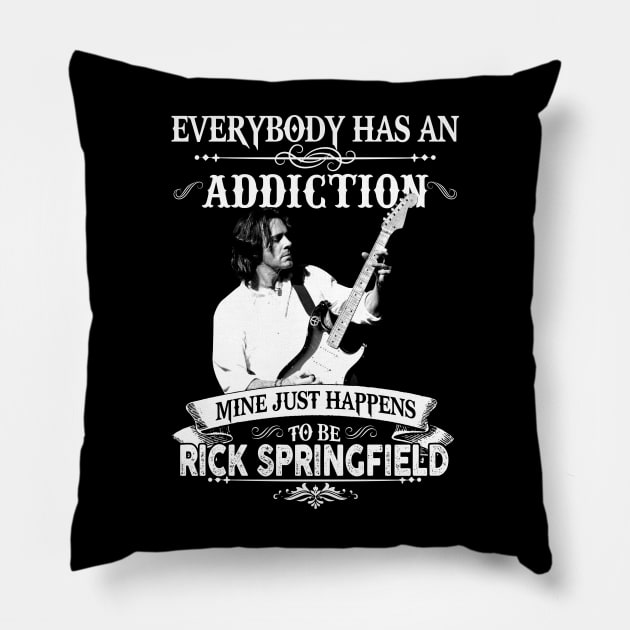 Everybody Has An Addiction Mine Just Happens musician and actor. Pillow by CatheGioi