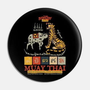 Muay Thai Sak Yant Tiger Tattoo Pin