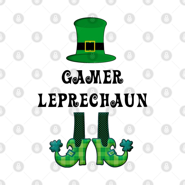 St Patrick's St Paddy's St Patty's Day Gamer Leprechaun by familycuteycom