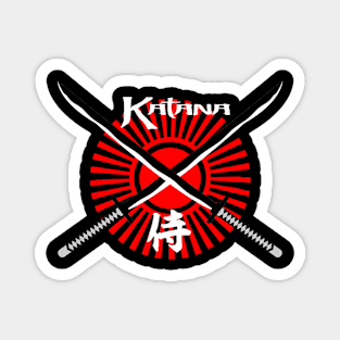 Vintage Katana Sword Samurai Magnet