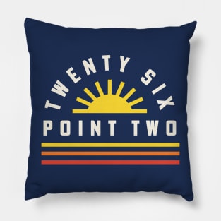 Marathon Runner Twenty Six Point Two 26.2 Running Coach Pillow