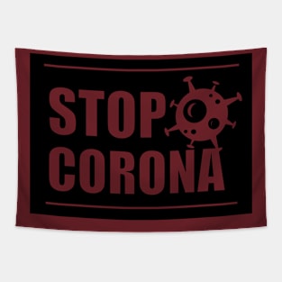 STOP CORONA Tapestry