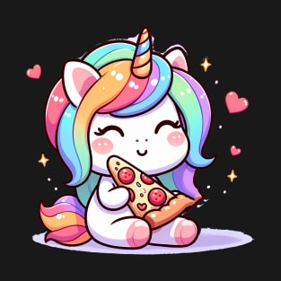 Pizza Unicorn Lover, Love Eating Pizza T-Shirt