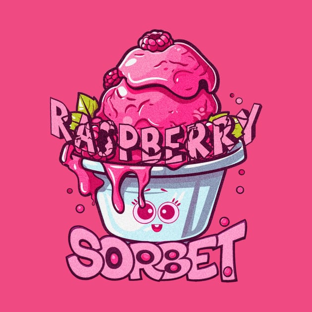 raspberry sorbet lover cute pink by nowsadmahi