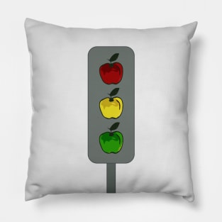 Traffic Lights Apples Pillow