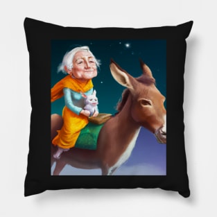 Mom on the way to heaven Pillow