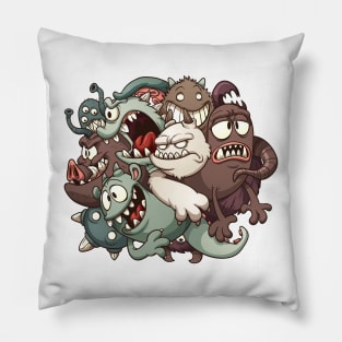 ball monster doodle Pillow