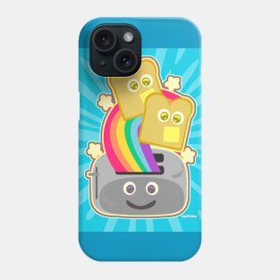 Cute Neon Rainbow Toast Phone Case