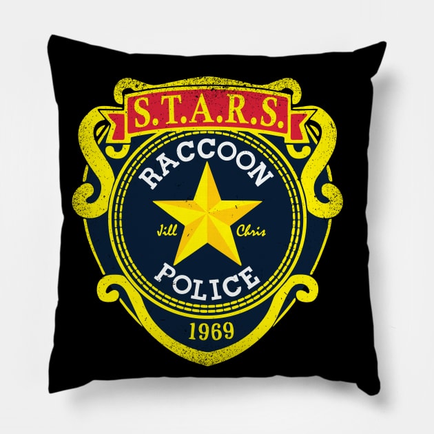 Police Stars Pillow by Daletheskater