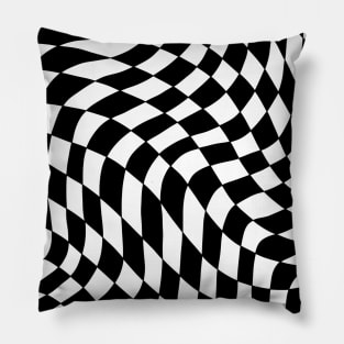 Warped Checkerboard Pillow