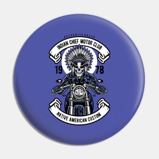 Indian Chief Biker Pin