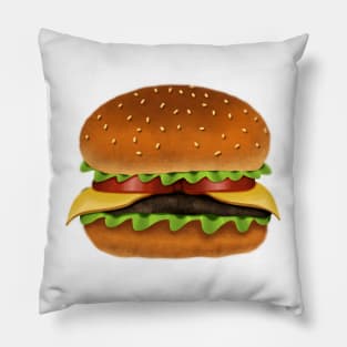 Mmm cheese Burger Pillow