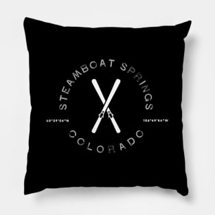 Steamboat Colorado Ski T Pillow