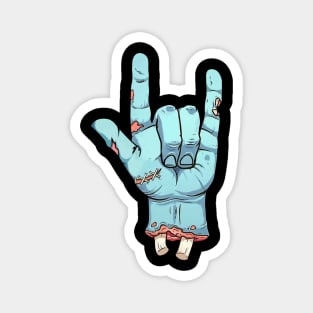 Zombie Rock n Roll Hand Funny Halloween Costume Magnet