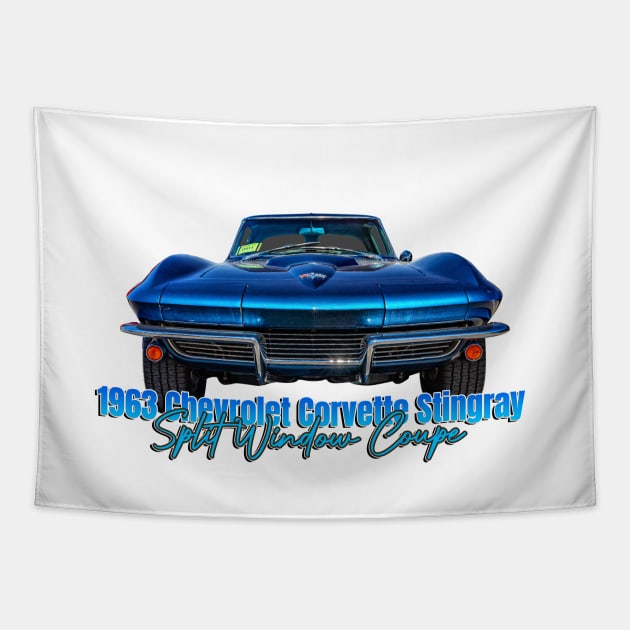 1963 Chevrolet Corvette Stingray Split Window Coupe Tapestry by Gestalt Imagery