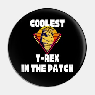 Halloween coolest t-rex in the patch Pin