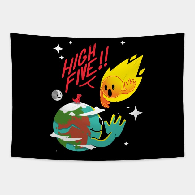 High Five! Tapestry by TheTeenosaur