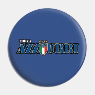 Forza azzurri Pin