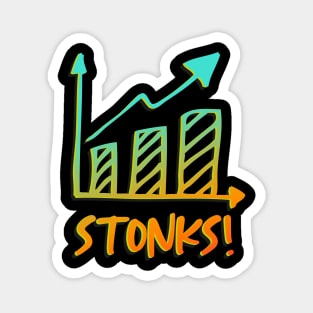 Stonks- Funny Stocks Stock Market Finance Trader Magnet