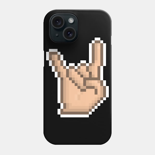 Metal Emote Pixel Art Phone Case by Ken_Rampage