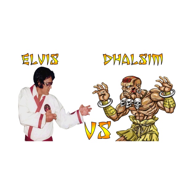 Elvis vs Dhalsim Street Fighter by Magnetar