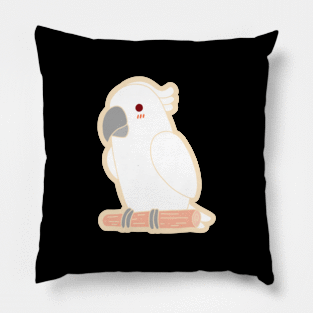 Cute Parrot - White Pillow