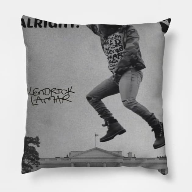 Kendrick Lamar l 1987 Pillow by Nakscil