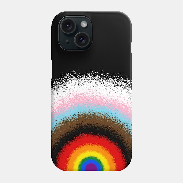 Hoop Dynamics Icon - Progress Pride Phone Case by panicdote