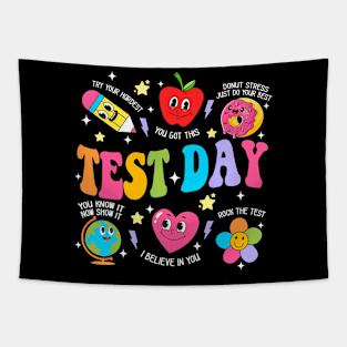 Test Day The Test Testing Day Motivational Teacher Kids Tapestry