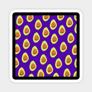 Cute Avocado pattern Magnet