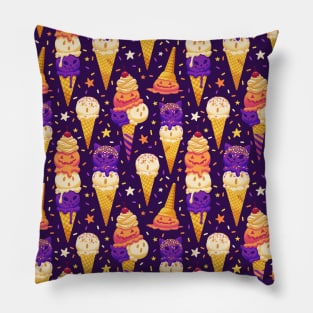 Spooky Ice Cream Friends Pillow