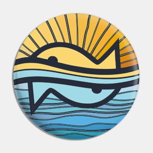 Sun and sea Pin