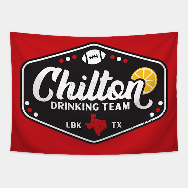 Vintage Chilton Drinking Team Lubbock, Texas Tapestry by SLAG_Creative