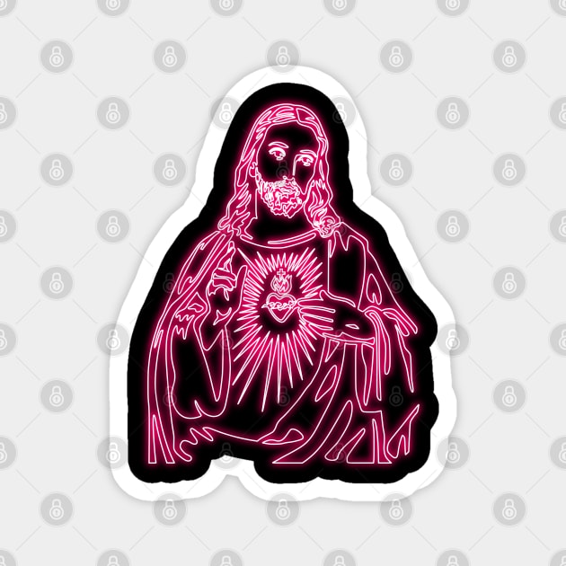 Immaculate heart of Jesus Magnet by la chataigne qui vole ⭐⭐⭐⭐⭐