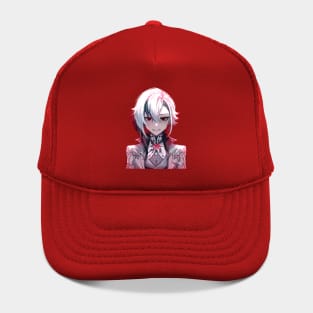 Special Red Version Arlecchino Fatui Harbinger The Knave Genshin Impact Tee Hat