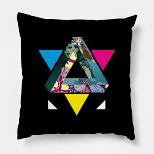 Triangle Abstract Illustration Pillow