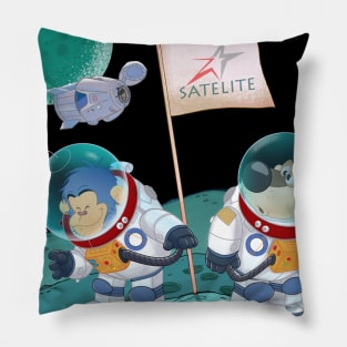 my little gang in space transparant Pillow