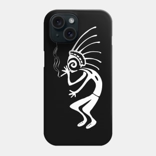 Kokopelli smoke weed white Phone Case