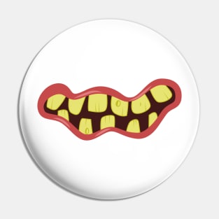 Funny Monster Mouth Mask Design Pin