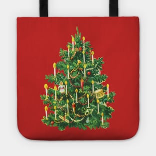 Vintage Christmas Tree Tote