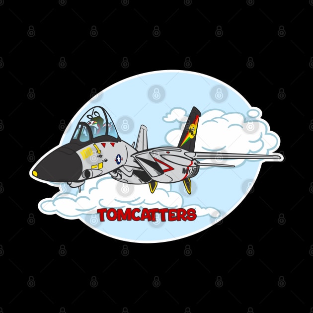 Tomcat Cartoon VF-31 Tomcatters by MBK