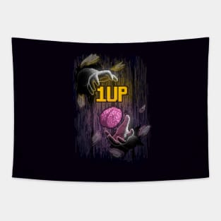 1up Brain (Version 2) Tapestry