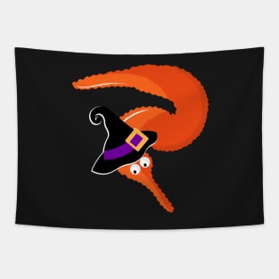 Halloween Worm on a string. Consciousness is an Illusion It's Worm Time Babey! Tapestry