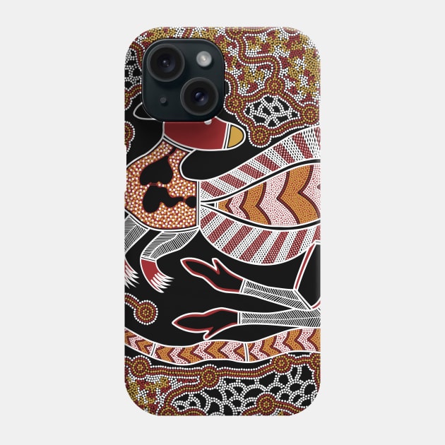 Aboriginal Art - Kangaroo Dreaming Phone Case by hogartharts